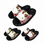 【SA4252】HELLO KITTY ハート＆ヒョウ柄レディスコンフォートサン..