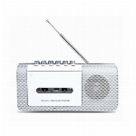 AM / FMラジオカセットテープレコーダー ホワイト