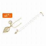 ★初回限定　送料無料キャンペーン実施中！！★　【日本製】リーフ付　コットンパール　ネックレス（10mm玉、キスカ）