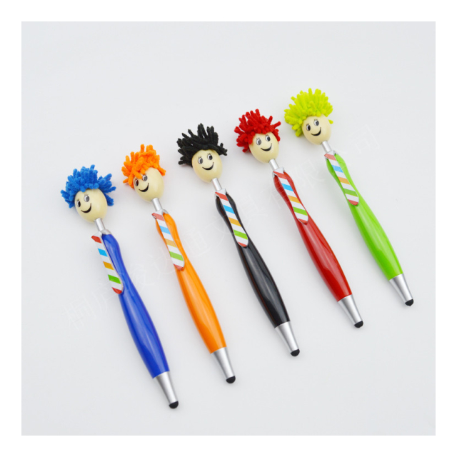 ぽわぽわ人形スマホタッチボールペン【キャラクター/文房具/タッチペン