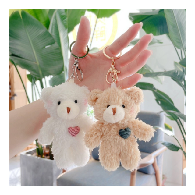 ふわふわ クマ ぬいぐるみ キーホルダー かわいい テディベア