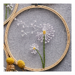 クロスステッチ diyフランス刺繍パッケージ 手芸用品 刺繍 ハンドメイド DIY 初級 立体刺繍 花刺繍 タンポポ