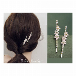 花ヘアピン パールヘアアクセサリー 桜 さくら 髪飾り 前髪クリップ