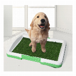 人工芝 トイレパッド 人工芝トレーナー ポータブル 犬 芝生パッド トレイ付き 3層システム Dog Potty Trainer