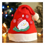 刺繍付き サンタ帽子 ルドルフ【クリスマス/鹿角/かわいい/仮装/イベント】