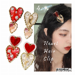ラメ猫 ヘアクリップ☆5color 【マーブル/ゴールド/ミニサイズ/ヘアアクセ..