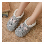 もこもこうさぎ ルームシューズ【スリッパ/あったか/防寒/滑り止め/室内履き/ふわふわ】