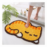 可愛い 動物 キャラクター バスマット 玄関マット 吸水 速乾 滑り止め コンピ..
