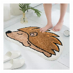 可愛い 動物 キャラクター バスマット 玄関マット 吸水 速乾 滑り止め コンピ..