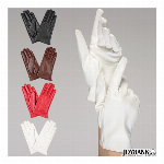 フィンガーグローブ フェイクレザー 8color【ショートグローブ/手袋/レディ..