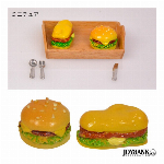 ［ミニチュア］木製トレー・洋風【ドール/フィギュア/ぬい撮影/雑貨/インテリア/..