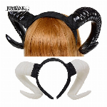 プラスチック製 ひつじの角カチューシャ 2color【悪魔/デビル/コスプレ小物/ハロウィン】
