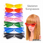 スケルトン・ノンフレーム　サングラス【トライアングル/デザイン/コスプレ/カラーレンズ/めがね】
