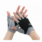 スポーツメッシュグローブ レディース【ジム/フィットネス/通気性/滑り止め/軽量/半指タイプ】