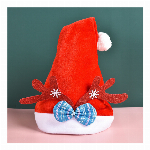 ゴールド角リボン付き ルドルフ帽子【クリスマス/サンタ/トナカイ/パーティー/仮..