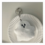 ゴースト キーホルダー ふわふわ ぬいぐるみ バッグ チャーム ハロウィン 飾り 鍵 アクセサリー プレゼント