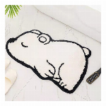 可愛い 動物 キャラクター バスマット 玄関マット 吸水 速乾 滑り止め コンピ..