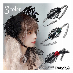 シスター風 ヘッドドレス ヴェール【ヘアアクセ/コスプレ/ハロウィン/ゴスロリ】