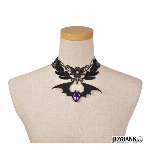 コウモリピアス【アクセサリー/蝙蝠/ストーン/ドロップストーン/ハロウィン/小物..