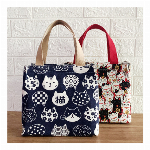 猫柄 保温ランチバッグ【トート/エコバッグ/お弁当/キャンプ/ピクニック/大容量】