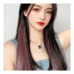 グラデーションカラー ブリッジヘアピース アッシュローズ 【..