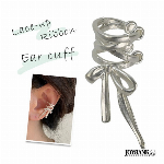 りぼんレースアップ イヤーカフ【フェミニン/編み上げ風/ファッション】