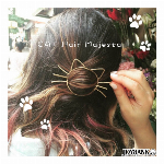 オーガンジーリボン＆蝶々 ヘアクリップ4点セット【レース/パール/ヘアアクセサリ..