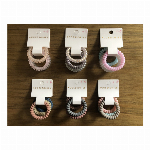 ヘアゴム 電話線デザイン 髪止め ヘアアクセサリー シンプル 髪飾り ピカピカ ..