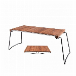 アウトドアテーブル　折り畳み式　ウッド　木製　天板取り外し 収納バッグ付き 折りたたみキャンプ 用品  グッズ　ジェブラウッド　ブラックウォールナット IGTテーブル