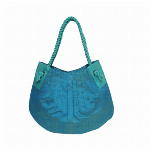 ラウンドショルダーバッグ（ゴールドターコイズ）