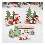 2023クリスマス デコレーション ツリー オブジェ デコ オーナメント 木製 置物 装飾 卓上装飾 サンタ
