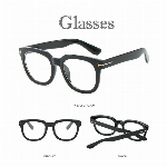 メガネ アジアンフィット クリア ファッションアイテム 黒ぶちメガネ 眼鏡 メガネフレーム