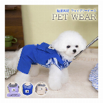 春夏ペット服 ペットベスト ハーネス Dリング デニム調 フリンジ 犬猫ペット服..