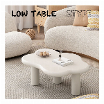 北欧 ローテーブル リビングテーブル センターテーブル シンプル モダン カフェ風 ホワイト 雲型 2type