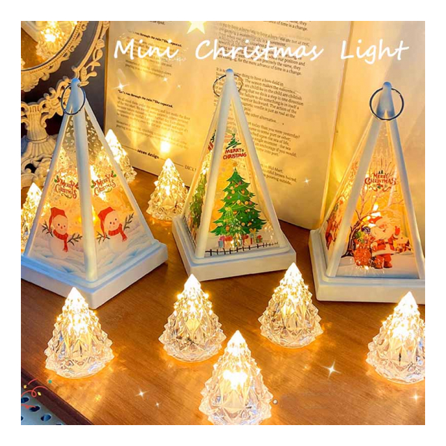 クリスマス雑貨 ミニツリー ライト 卓上 玄関 おしゃれ 小道具 室内装飾 店舗 小さめ 小物 インテリア 置物