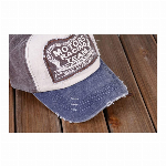ARIAKE綿100%レトロ水洗いデニム野球帽、キャップ UVカット調節できます。男女兼用です 
