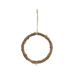 ナチュラル結びリースＭ  KA607115-zzz　かご　ケース　