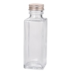 細口ガラス瓶　ミニ六角型　ネジ栓付き  GG030608-zzz　花瓶　フラワー..