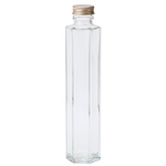 細口ガラス瓶　円錐型　ネジ栓付き  GG020704-zzz　花瓶　フラワーベー..