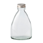 細口ガラス瓶　ミニ円柱型　ネジ栓付き  GG030408-zzz　花瓶　フラワー..