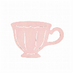 東京堂 花瓶 ティーカッププレート ピンク W11.5×H8cm 2コ入ZE009085-002