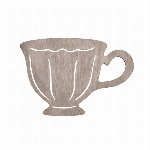 東京堂 花瓶 ティーカッププレート ブラウングレイ W11.5×H8cm 2コ入ZE009085-008