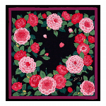 刺繍ハンカチ　en.gawa.　菊　ピンク