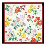 刺繍ハンカチ　en.gawa.　向日葵　ブルー