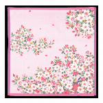 刺繍ハンカチ　en.gawa.　乙女椿　オフ