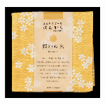 ふんわりガーゼハンカチ　日本の伝統色　鶸色