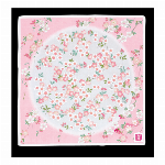 ハンカチ　友禅刺繍　紫陽花　パープル