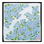 ハンカチ　友禅刺繍　紫陽花　ピンク