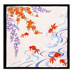 ハンカチ　大正浪漫　桜もみぢ　クロ