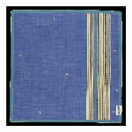 ハンカチ　吉左右　縦縞 　グリーン